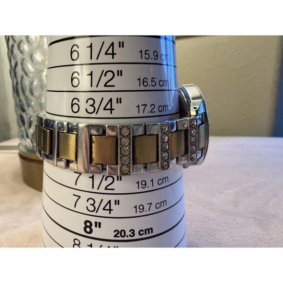 Two Tone Women\'s Fossil Jesse Stainless Steel Watch New Battery Very Clean main image 4